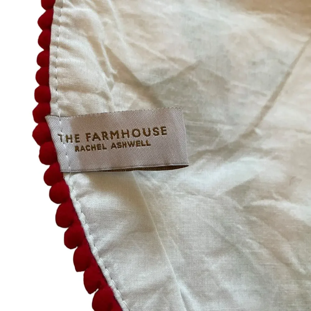 The Farmhouse Embroidered Red Cardinals Christmas Table Runner 16x72 Holiday New